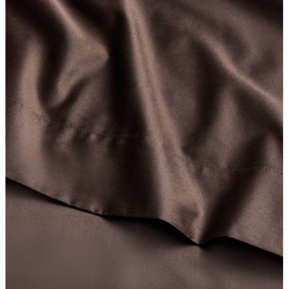 CASALUNA Queen 600 Thread Count Sateen Sheet Set - Brown - Picture 2 of 7